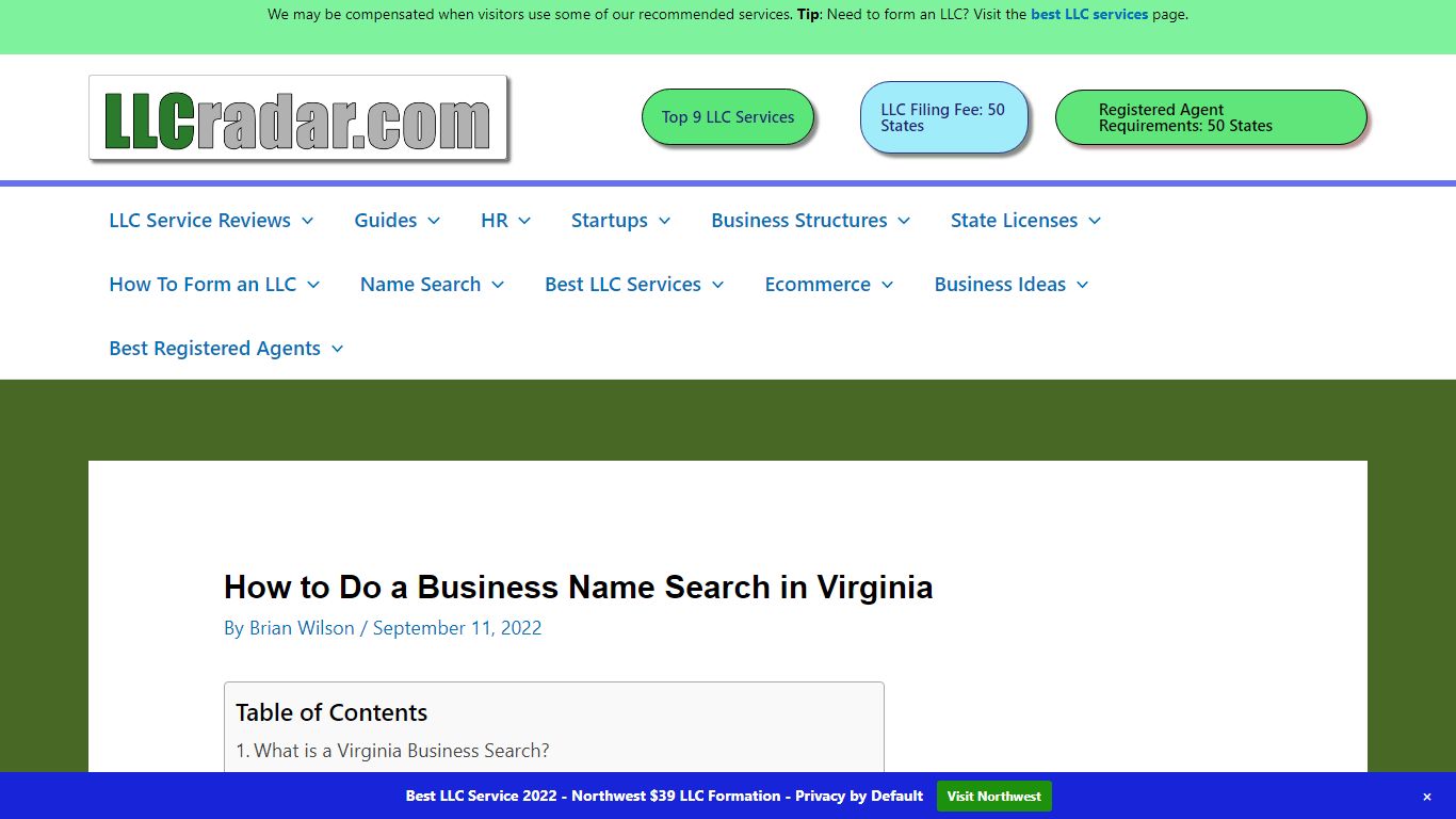 How to Do a Business Name Search in Virginia - LLC Radar